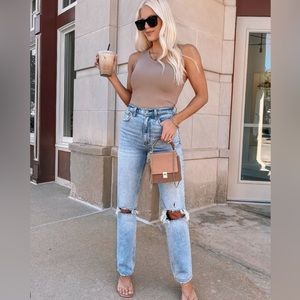 ‘90s Ultra High Rise Straight Jeans Abercrombie & Fitch size 6